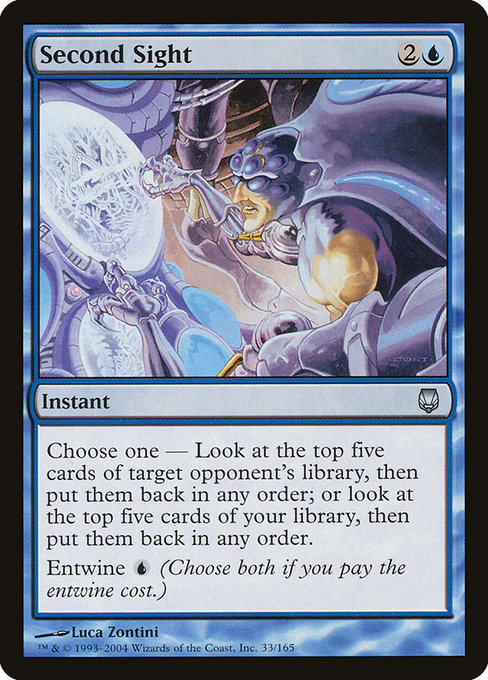 Second Sight highlighted card art