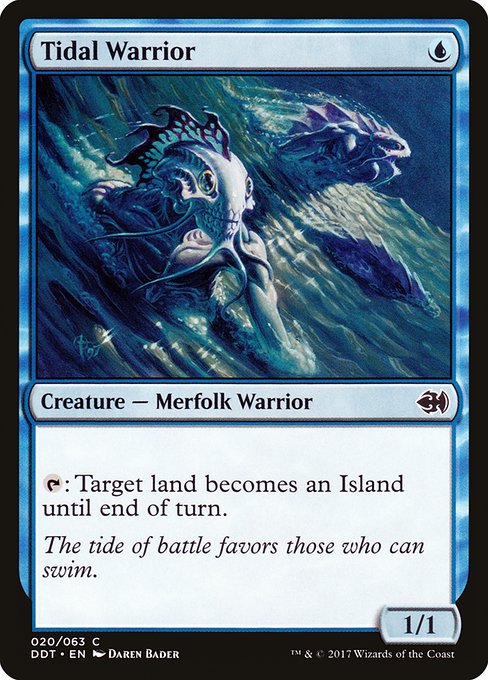 Tidal Warrior from Duel Decks: Merfolk vs. Goblins