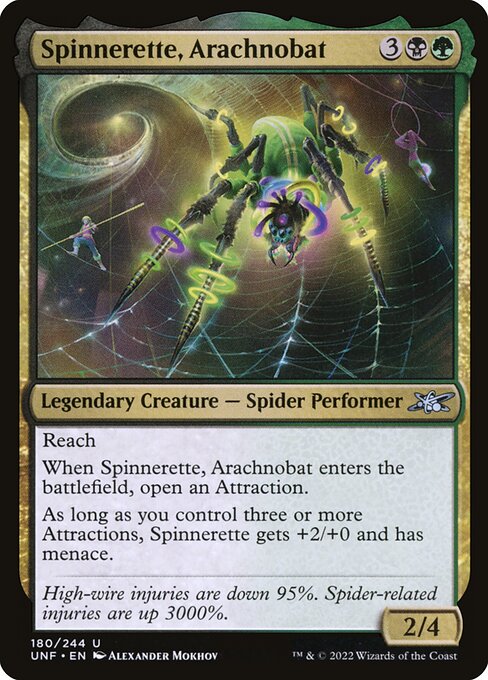 Spinnerette, Arachnobat highlighted card art