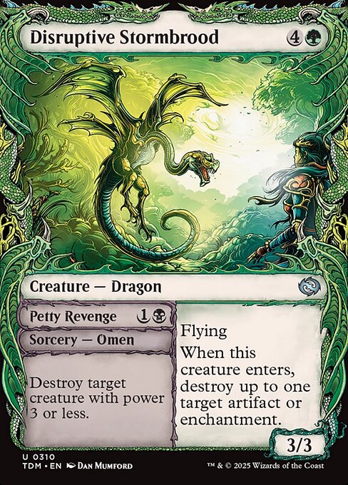 Disruptive Stormbrood // Petty Revenge highlighted card art