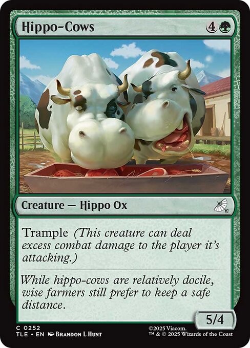 Hippo-Cows highlighted card art