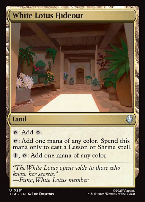 White Lotus Hideout from Avatar: The Last Airbender