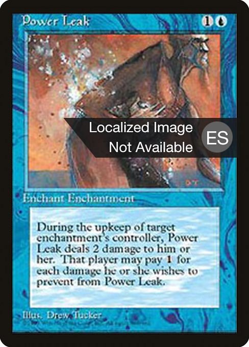 Power Leak from Fourth Edition Foreign Black Border