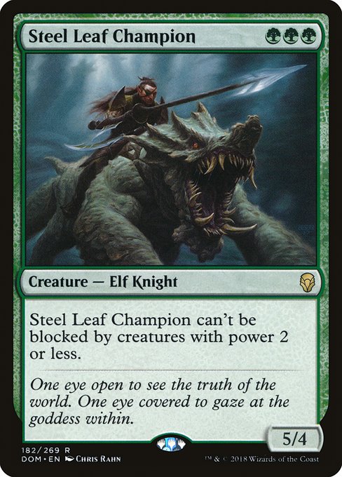 Steel Leaf Champion from Dominaria