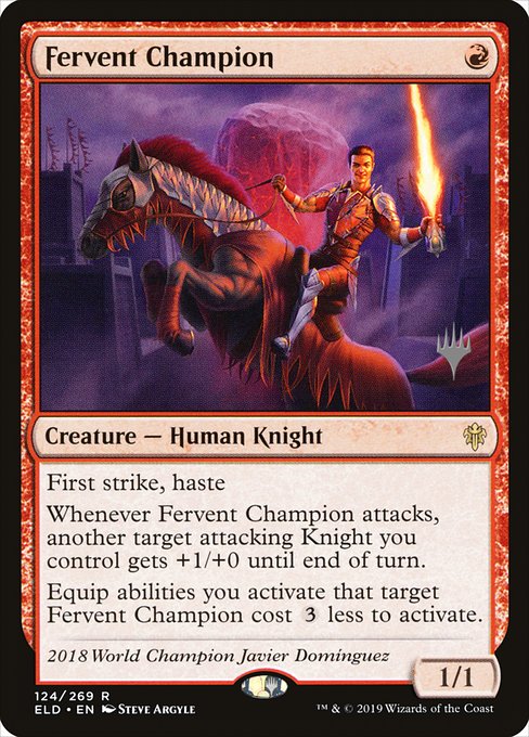 Fervent Champion from Throne of Eldraine Promos