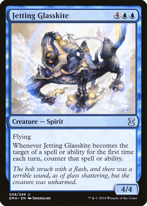 Jetting Glasskite highlighted card art
