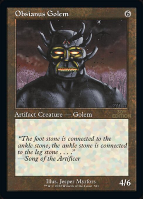 Obsianus Golem highlighted card art