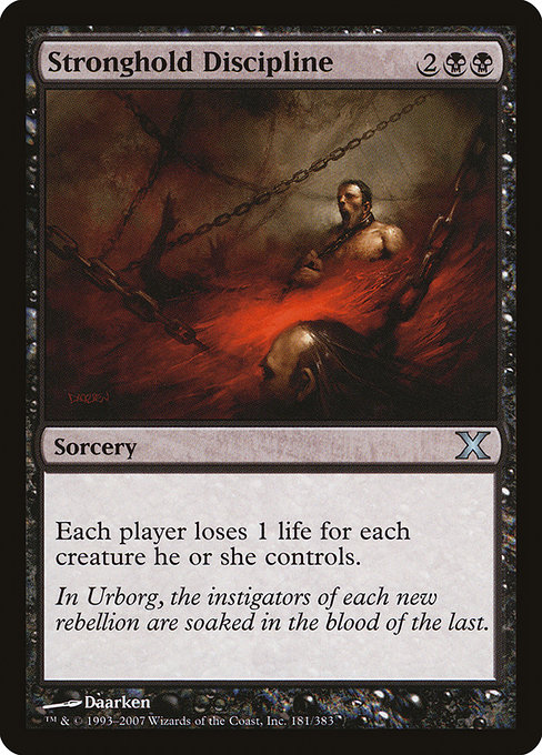 Stronghold Discipline from Tenth Edition