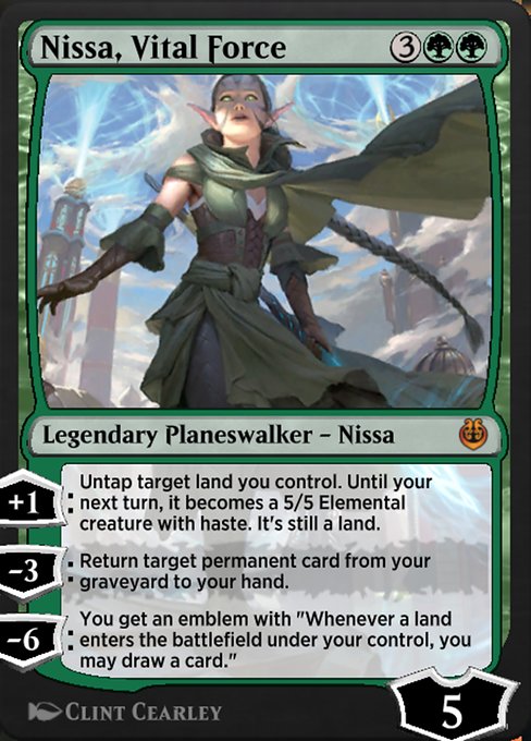 Nissa, Vital Force highlighted card art