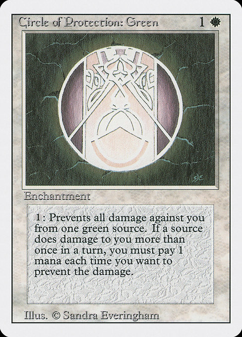 Circle of Protection: Green from Revised Edition