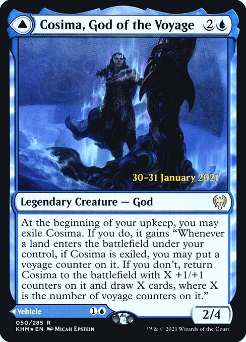 Cosima, God of the Voyage // The Omenkeel from Kaldheim Promos