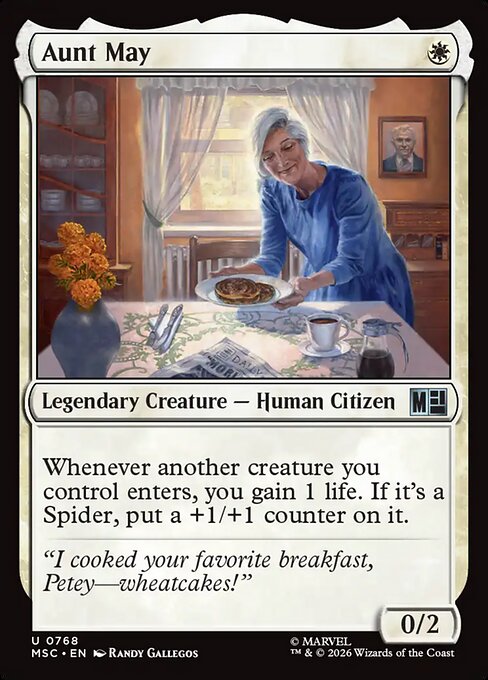 Aunt May from Marvel Super Heroes Commander