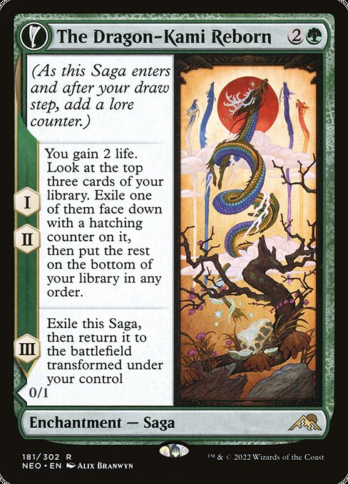 The Dragon-Kami Reborn // Dragon-Kami's Egg from Kamigawa: Neon Dynasty