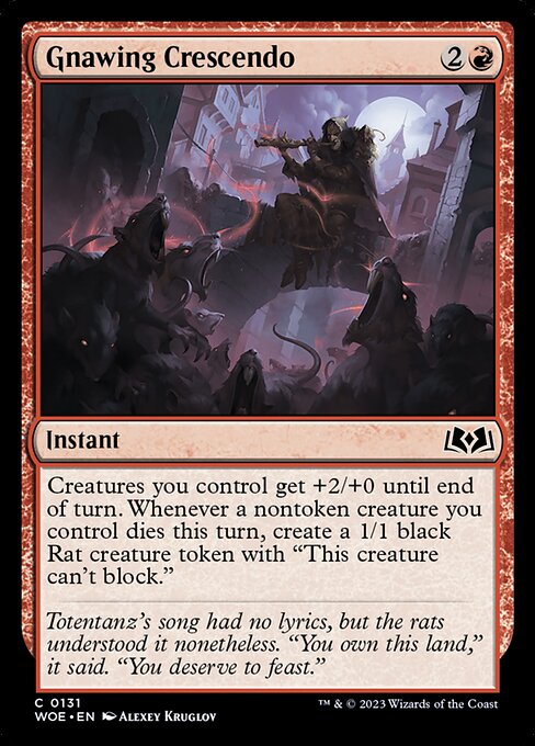 Gnawing Crescendo highlighted card art