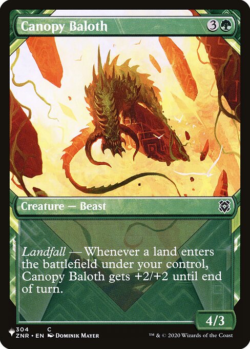 Canopy Baloth highlighted card art