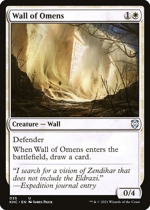 Wall of Omens from Kaldheim Commander
