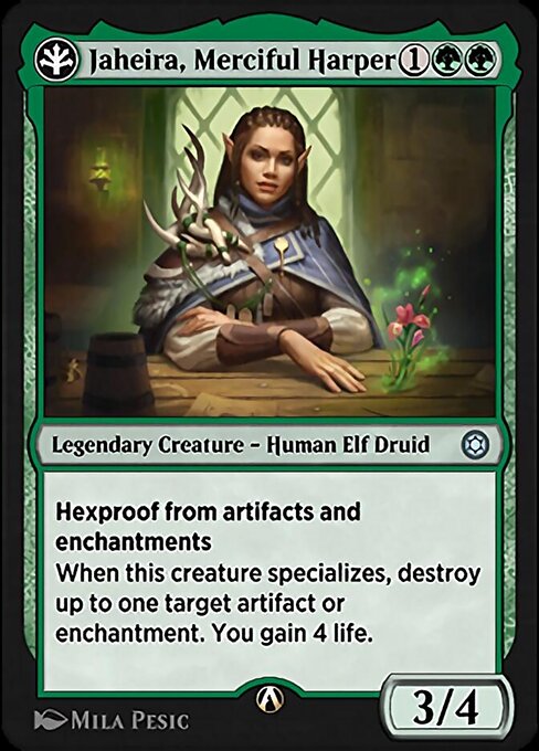Jaheira, Merciful Harper highlighted card art