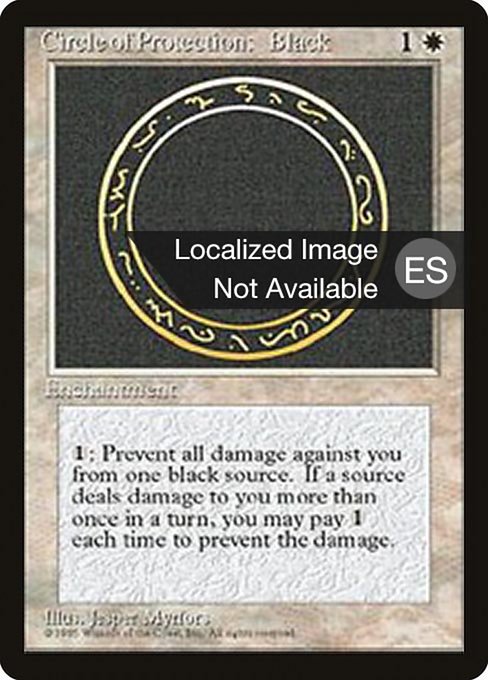 Circle of Protection: Black from Fourth Edition Foreign Black Border