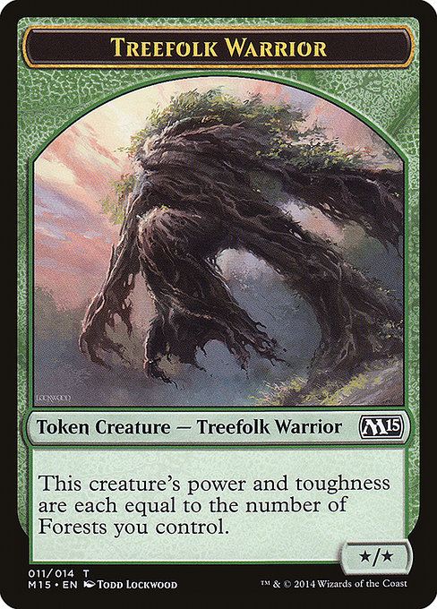 Treefolk Warrior highlighted card art