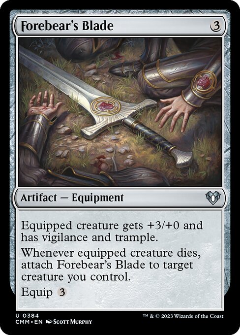 Forebear's Blade highlighted card art