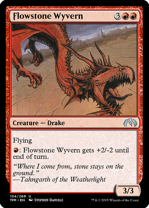 Flowstone Wyvern highlighted card art
