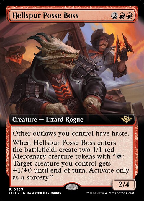 Hellspur Posse Boss highlighted card art