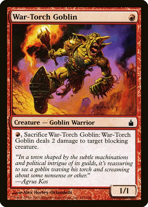 War-Torch Goblin highlighted card art