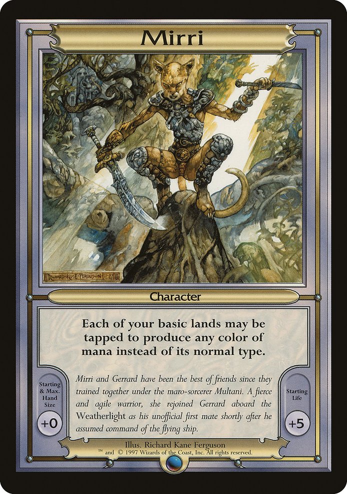 Mirri highlighted card art