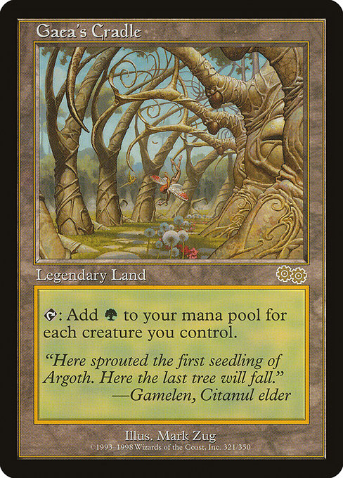 Gaea's Cradle from Urza's Saga