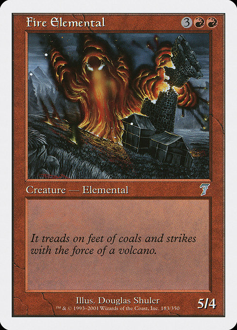 Fire Elemental from Seventh Edition