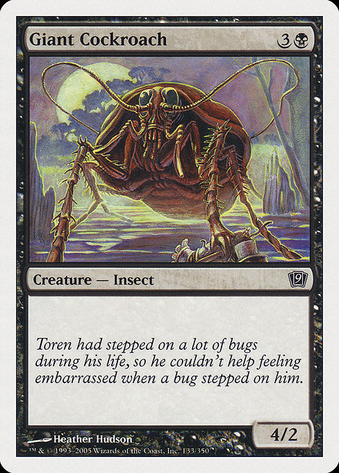 Giant Cockroach highlighted card art
