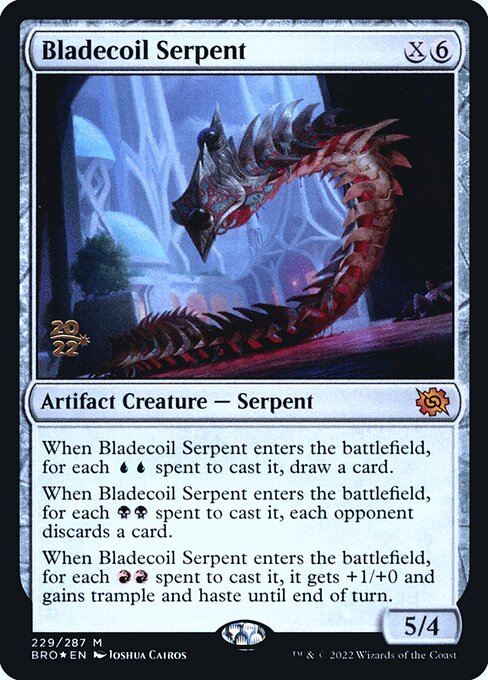Bladecoil Serpent from The Brothers' War Promos