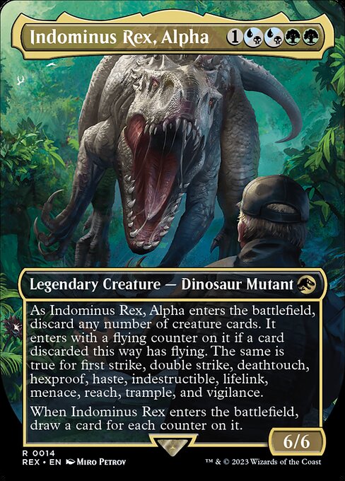 Indominus Rex, Alpha highlighted card art