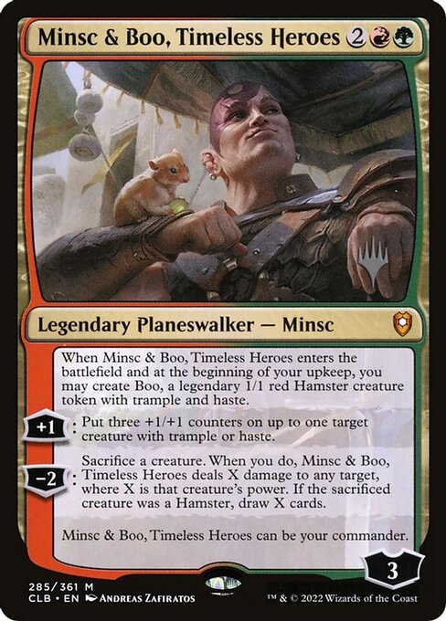 Minsc & Boo, Timeless Heroes from Battle for Baldur's Gate Promos