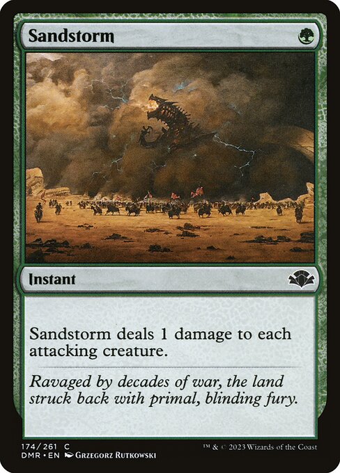 Sandstorm highlighted card art