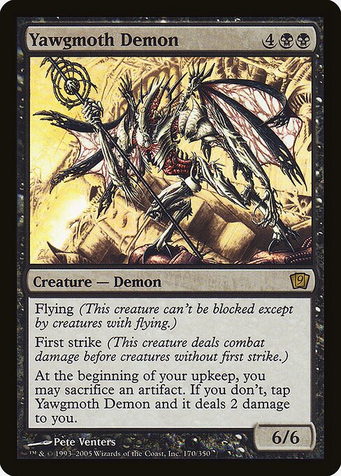 Yawgmoth Demon highlighted card art