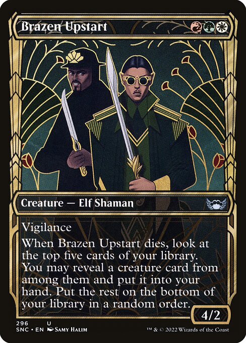 Brazen Upstart highlighted card art