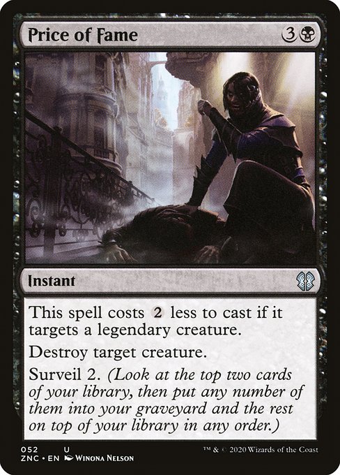 Price of Fame from Zendikar Rising Commander
