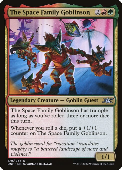 The Space Family Goblinson highlighted card art