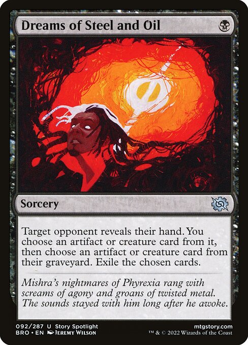 Dreams of Steel and Oil highlighted card art