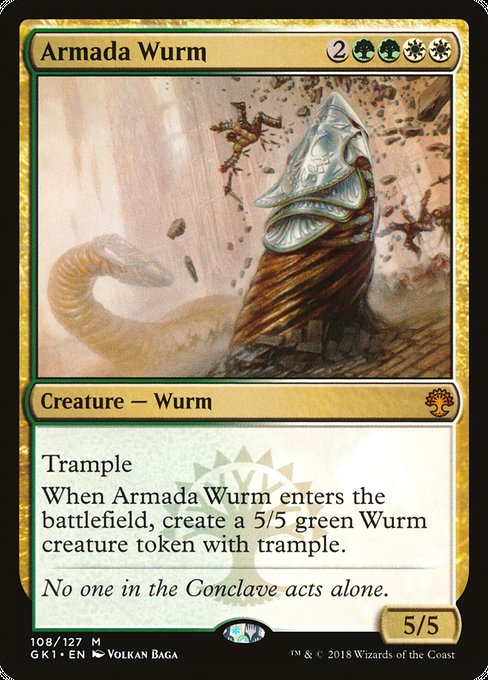 Armada Wurm highlighted card art