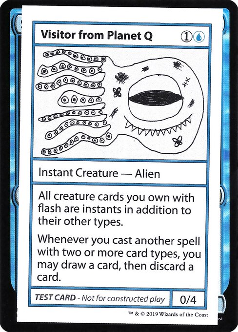 Visitor from Planet Q highlighted card art