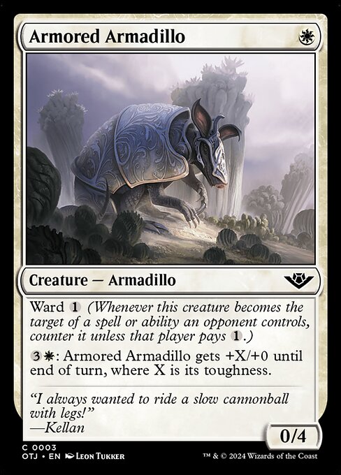 Armored Armadillo highlighted card art