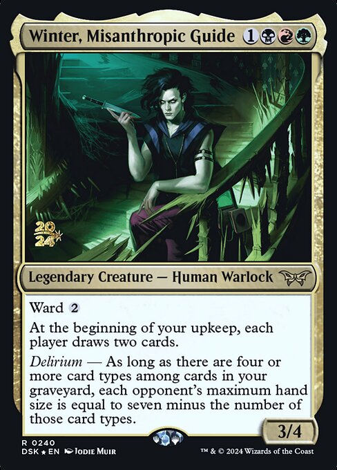 Winter, Misanthropic Guide from Duskmourn: House of Horror Promos