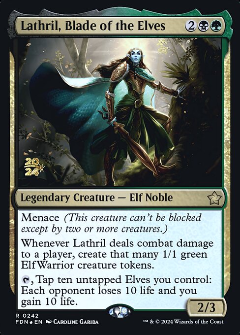 Lathril, Blade of the Elves highlighted card art