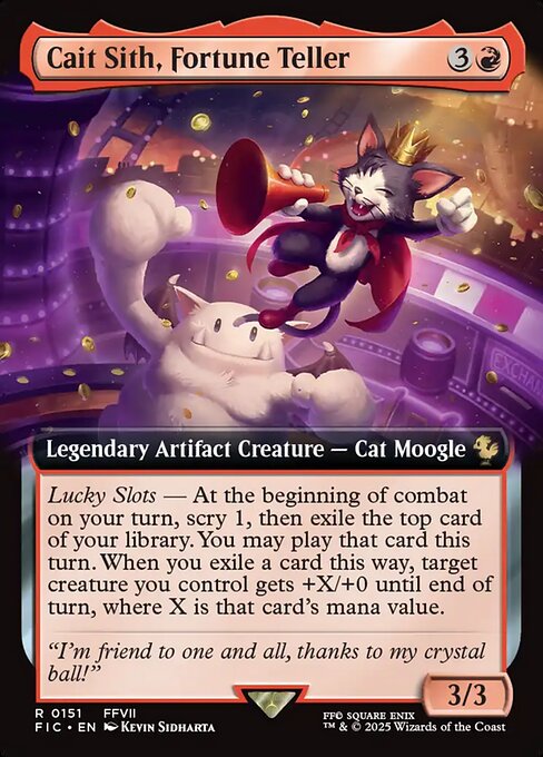 Cait Sith, Fortune Teller highlighted card art
