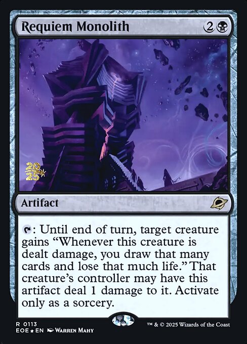 Requiem Monolith highlighted card art