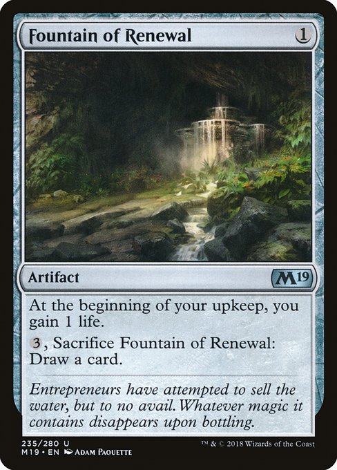 Fountain of Renewal from Core Set 2019