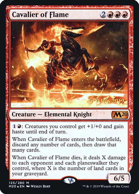 Cavalier of Flame from Core Set 2020 Promos