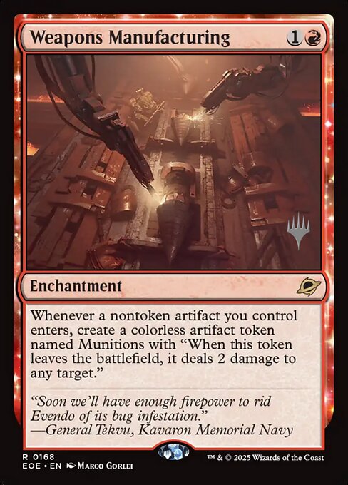 Weapons Manufacturing from Edge of Eternities Promos